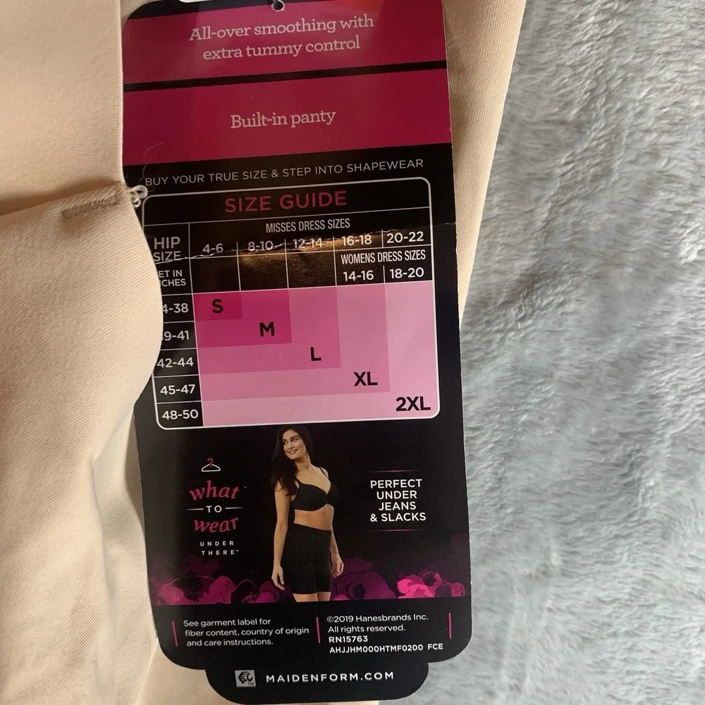 Maidenform Women's Thigh Slimmer S Smooths Cool Comfort Shapewear High Waist NWT